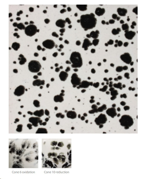 CG-977 – Ink Spots – MAYCO Jungle Gems ® – Kristallglasur – NONTOXIC – 1.000 bis 1.045 °C - Cone 06 bis Cone 05 – 16oz = 472 ml