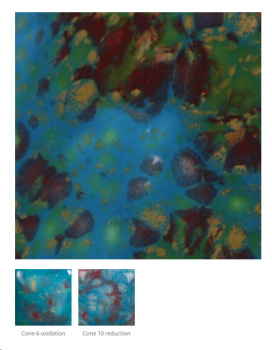 CG-985 – Monet’s Pond – MAYCO Jungle Gems ® – Kristallglasur – NONTOXIC – 1.000 bis 1.045 °C - Cone 06 bis Cone 05 – 16oz = 472 ml