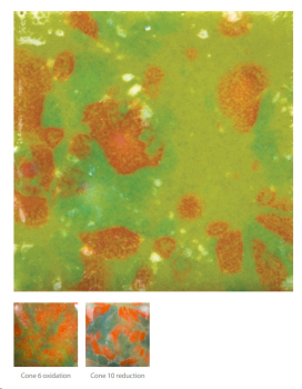 CG-987 – Tree Frog – MAYCO Jungle Gems ® – Kristallglasur – NONTOXIC – 1.000 bis 1.045 °C - Cone 06 bis Cone 05 – 16oz = 472 ml