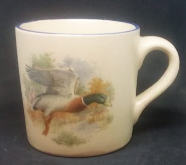 Keramik-Tasse  - Becher mit Wunschtext – Motiv: 1 x Stockente / Mallard Duck