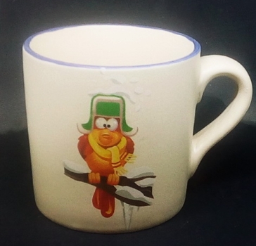 Keramik-Tasse  - Becher mit Wunschname – Motiv: Chilly Bird D