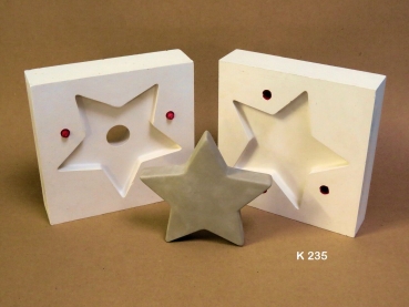 Gießform – neu – Stern – groß – Tischdeko – 17 x 3 cm