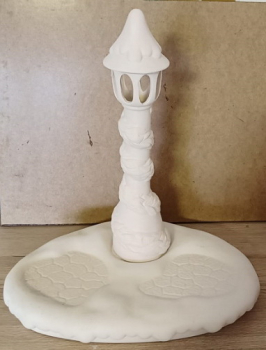 Laterne auf Basis – je 30 cm hoch / breit – Schrühware  – Sonderangebot