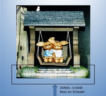 DONAS-Gießform - neu – Basis zur Gartenschaukel – 25 cm breit – siehe Ausschnitt – USA