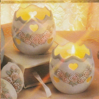 DONAS-Gießform - neu – Rosen-Windlichter im 2er-Set – je 7,6 cm hoch – USA