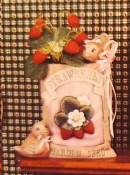 DONAS-Gießform - neu – Samentüte - 15 cm hoch – Erdbeeren mit Vögeln – USA