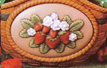 DONAS-Gießform - neu – STRAWBERRY SEASONS INSERT – Motivplakette – Erdbeeren – 2 in der Form  - USA
