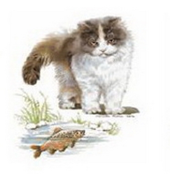 Keramik-Tasse  - Becher mit Wunschname – Motiv: 1 x Katze