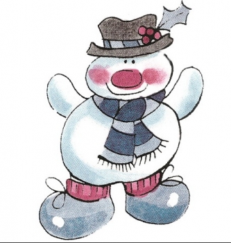Decal – Schneemann mit Hut – 95 mm