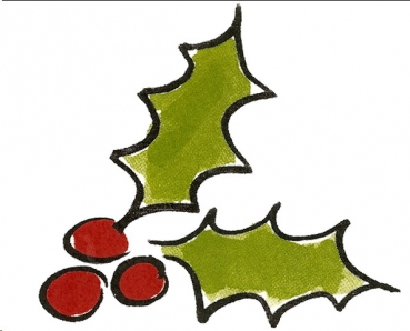 Decal – Holly  – 80 mm