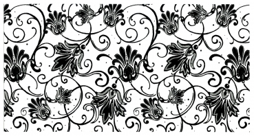 Decal – Chintzabschnitt – Black Parisian – 22 x 12 cm - DISC