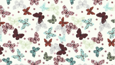 Decal – Chintz – Campsite – ca. 50 x 70 cm – Größenvergleich: Bus 3,2 x 2,3 cm - Abbildung zeigt 1/8-Bogen
