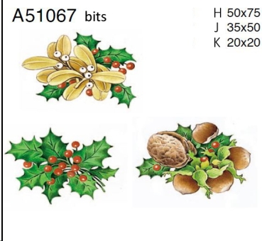 Decals – Weihnachten – 3er-Set – je 50 x 75 mm