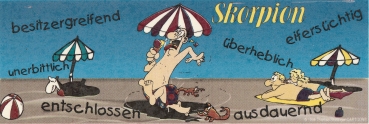Decal – Wrap für Tassen / Becher – Sternzeichen Skorpion – 19,5 x 7 cm