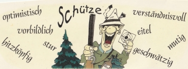 Decal – Wrap für Tassen / Becher – Sternzeichen Schütze – 19,5 x 7 cm