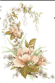 Decal – Blumen – Brocade – 130 x 80 mm