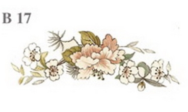 Decal – Blumen – Brocade – 55 x 20 mm