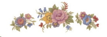 Decal – Blumen – Claudine – 48 x 22 mm