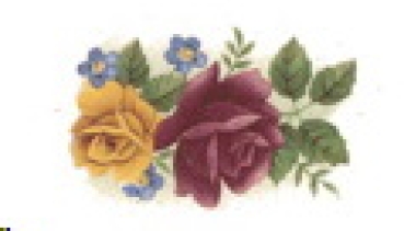 Decal – Blumen – Village Rose – 27 x 17 mm