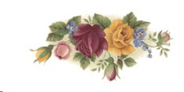 Decal – Blumen – Village Rose – 50 x 24 mm