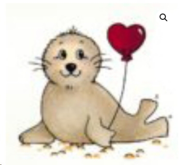 Decal – Playful Seal – Robbe – 55 x 45 mm