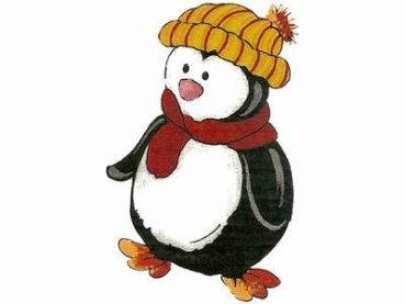 Decal – Penguin – Green Hat – Pinguin – 20 mm