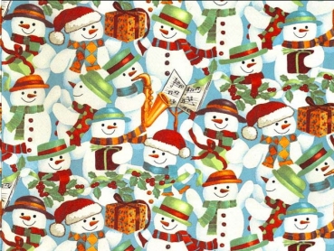 Decal – Chintz – JOLLY SNOWMAN – ca. 50 x 70 cm