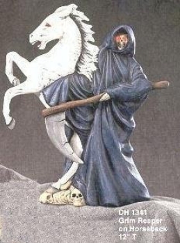 DocHolliday-Gießform - neu – The Death – Sensenmann zu Pferd – 30,5 cm hoch - USA