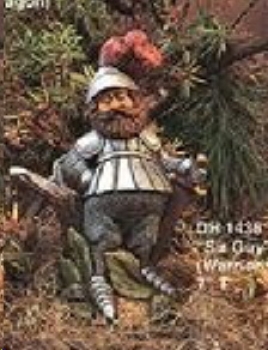 DocHolliday-Gießform - neu – Gnome - Sir Guy – Kämpfer – 17,5 cm hoch – USA