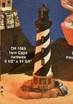 Leuchtturm - New Cape Hatteras - 37,5 x 24 cm – nicht ausgeschnitten – Schrühware