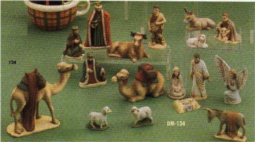 DUNCAN-Gießformen-Satz – neu - 4teilig – 17 Figuren bis 12,5 cm hoch -