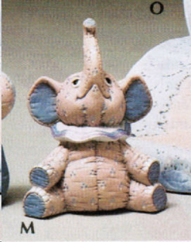 Elefant – Peanut Pookin – 12 cm hoch – Schrühware