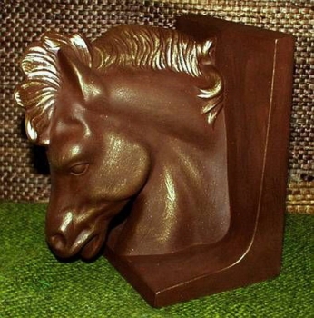 DUNCAN-Gießform - neu – Buchstütze - zierlicher Pferdekopf - 15 x 12 cm - USA