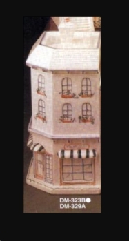 DUNCAN-Gießformen (2) - neu – Viktorianisches Haus 1 – Behälter mit Deckel – Dose – 22,8 cm hoch – USA