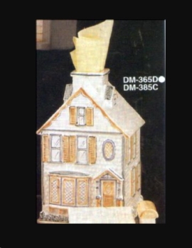 DUNCAN-Gießformen (2) - neu – Viktorianisches Haus – Tücherbox – 22,5 cm hoch – USA