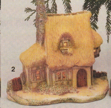 Village Country Cottage – 16 x 16 cm – nicht ausgeschnitten – Schrühware