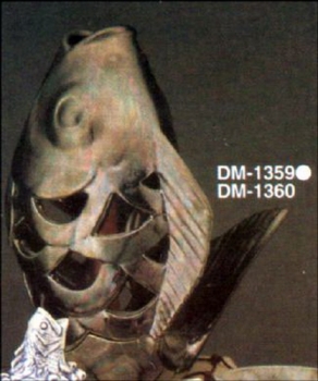 DUNCAN-Gießformen-Satz - neu – Fisch 20 cm hoch mit Basis 15 cm breit – als Windlicht oder für Brunnen -USA