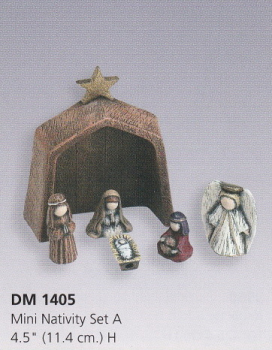 DUNCAN-Gießformen (2) - neu – Mini-Krippe – Set A und B – bis 11,4 cm hoch - USA