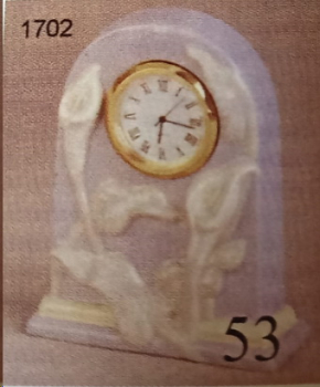 DUNCAN–Gießform – gebraucht – Mini-Uhr – Calla – 10 cm hoch  – Neuwert 54 € - noch schöne Gießform