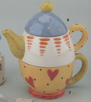 DUNCAN-Gießformen-Satz - neu – Tea-For-One – Teapot and Cup – 20 cm hoch – 17,8 cm breit – USA