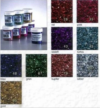 Efco-Aluminium-Flimmer – violett – 30 g – zum Aufstreuen auf Farben und Klebemedien