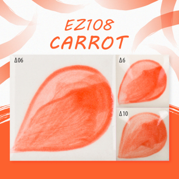 EZ-108 – Carrot – EZ Stroke – 29,5 ml - Unterglasurfarbe von DUNCAN / MAYCO – NONTOXIC – 1.000 bis 1.305 °C - Cone 06 bis Cone 10 – 1,25 oz = 37 ml