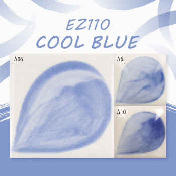 EZ-110 – Cool Blue – EZ Stroke – 29,5 ml - Unterglasurfarbe von DUNCAN / MAYCO – NONTOXIC – 1.000 bis 1.305 °C - Cone 06 bis Cone 10 – 1,25 oz = 37 ml