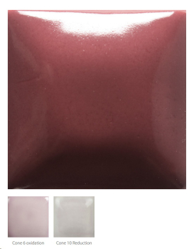 FN-025 – Raspberry Whip – MAYCO Foundations – glänzend  – NONTOXIC – FoodSafe  – 1.000 bis 1.045 °C - Cone 06 bis Cone 05 (höher siehe Fotos) – 16oz = 472 ml