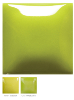 FN-037 – Chartreuse – MAYCO Foundations – glänzend  – NONTOXIC – FoodSafe  – 1.000 bis 1.045 °C - Cone 06 bis Cone 05 (höher siehe Fotos) – 16oz = 472 ml
