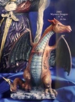 Drache – Wyvern – 23 cm hoch – Schrühware