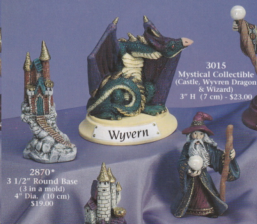 Preview: Mystik-Miniaturen im 3er-Set – bis 7,5 cm hoch – Schloss – Drache – Zauberer – Schrühware Preview: Mystik-Miniaturen im 3er-Set – bis 7,5 cm hoch – Schloss – Drache – Zauberer – Schrühware