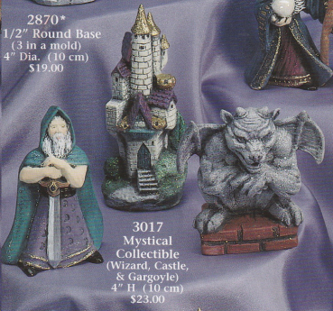 Preview: Mystik-Miniaturen im 3er-Set – bis 10 cm hoch – Zauberer – Schloss – Gargoyle – Schrühware Preview: Mystik-Miniaturen im 3er-Set – bis 10 cm hoch – Zauberer – Schloss – Gargoyle – Schrühware