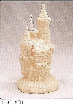 Preview: Öllampe – Schloss - Höhe 20 cm - ohne Glaseinsatz - Schrühware Preview: Öllampe – Schloss - Höhe 20 cm - ohne Glaseinsatz - Schrühware