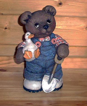 Preview: Farmer-Teddy - 25,5 cm hoch - Schrühware Preview: Farmer-Teddy - 25,5 cm hoch - Schrühware